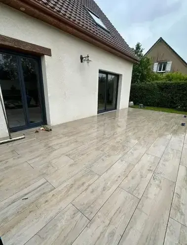terrasse sur plots Conches-en-Ouche-5